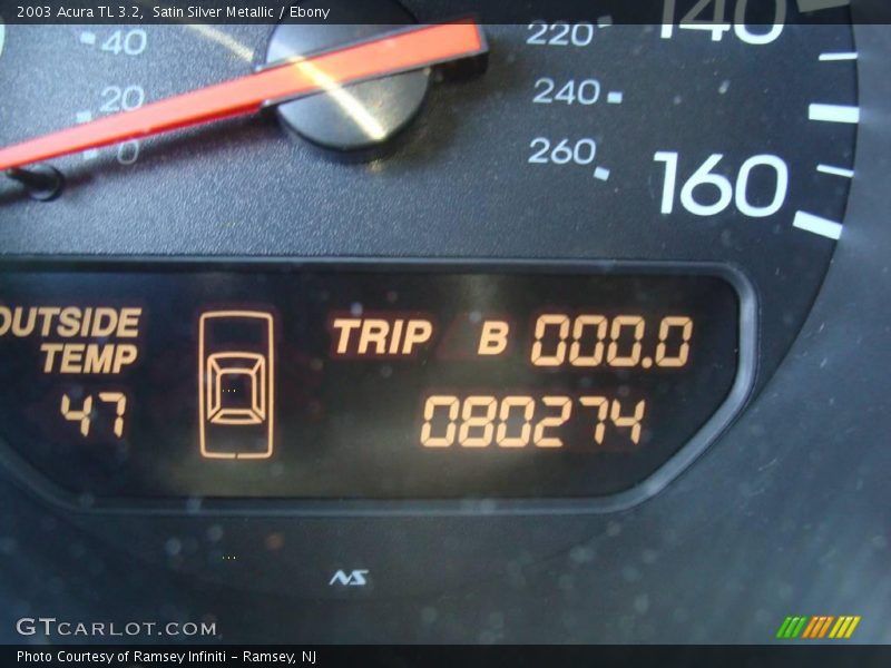 Satin Silver Metallic / Ebony 2003 Acura TL 3.2