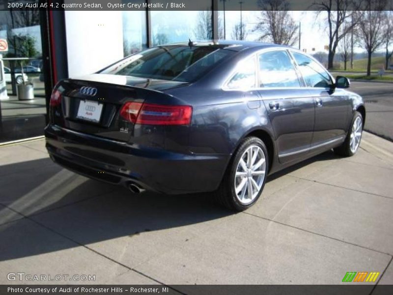 Oyster Grey Metallic / Black 2009 Audi A6 4.2 quattro Sedan