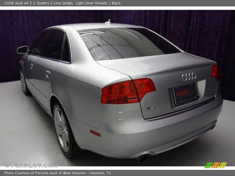 Light Silver Metallic / Black 2008 Audi A4 3.2 Quattro S-Line Sedan