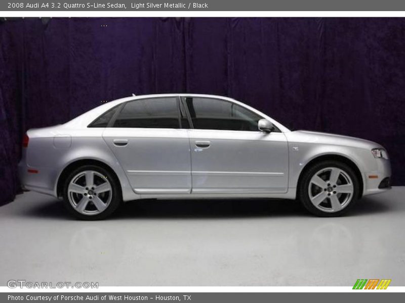 Light Silver Metallic / Black 2008 Audi A4 3.2 Quattro S-Line Sedan