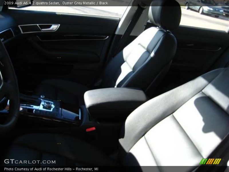 Oyster Grey Metallic / Black 2009 Audi A6 4.2 quattro Sedan