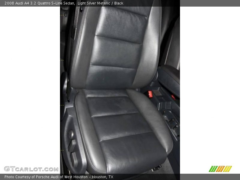 Light Silver Metallic / Black 2008 Audi A4 3.2 Quattro S-Line Sedan