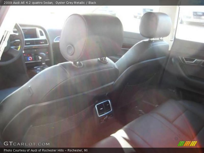 Oyster Grey Metallic / Black 2009 Audi A6 4.2 quattro Sedan