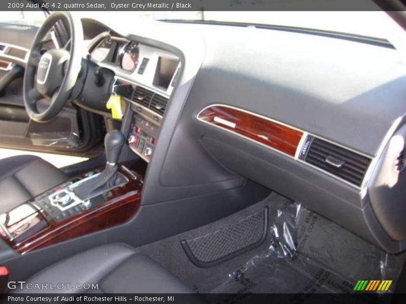 Oyster Grey Metallic / Black 2009 Audi A6 4.2 quattro Sedan