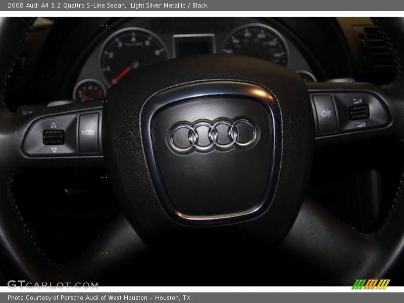 Light Silver Metallic / Black 2008 Audi A4 3.2 Quattro S-Line Sedan