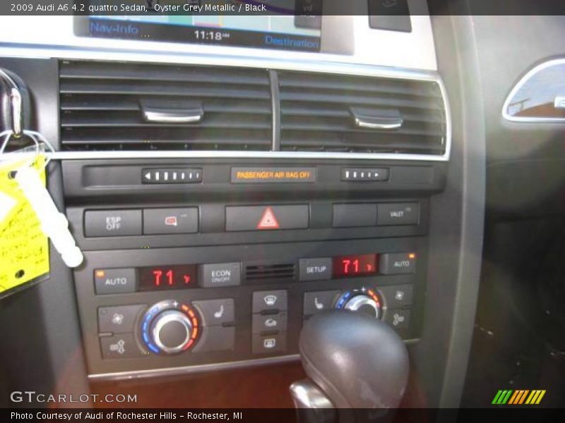 Oyster Grey Metallic / Black 2009 Audi A6 4.2 quattro Sedan