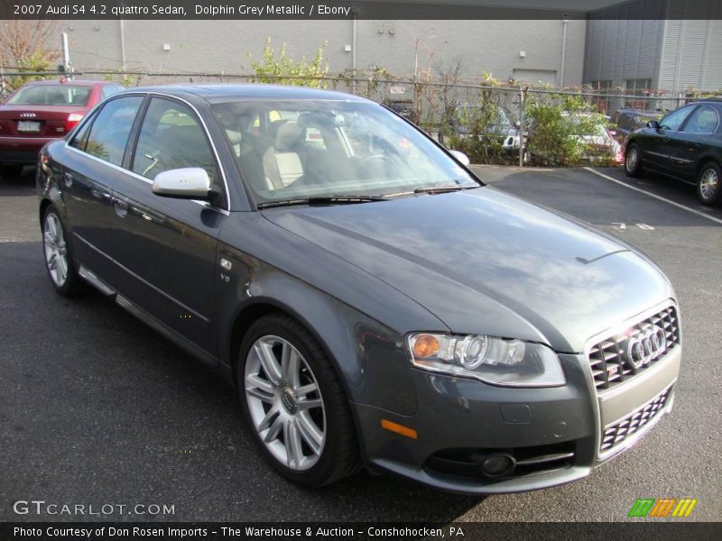 Dolphin Grey Metallic / Ebony 2007 Audi S4 4.2 quattro Sedan