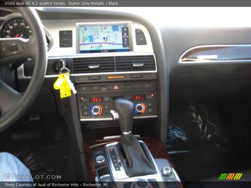 Oyster Grey Metallic / Black 2009 Audi A6 4.2 quattro Sedan