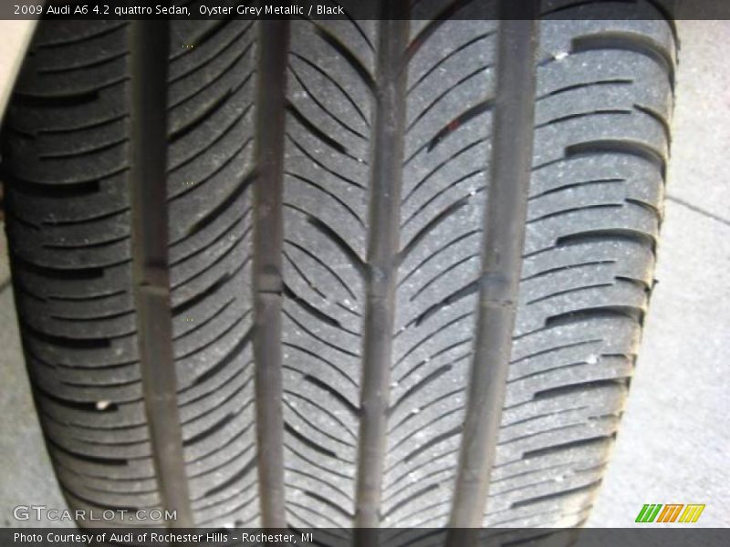 Oyster Grey Metallic / Black 2009 Audi A6 4.2 quattro Sedan