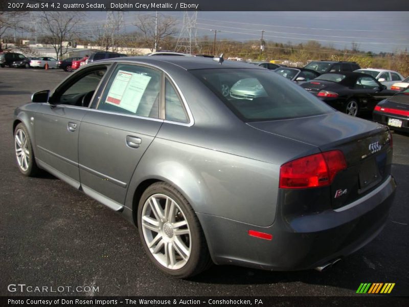 Dolphin Grey Metallic / Ebony 2007 Audi S4 4.2 quattro Sedan