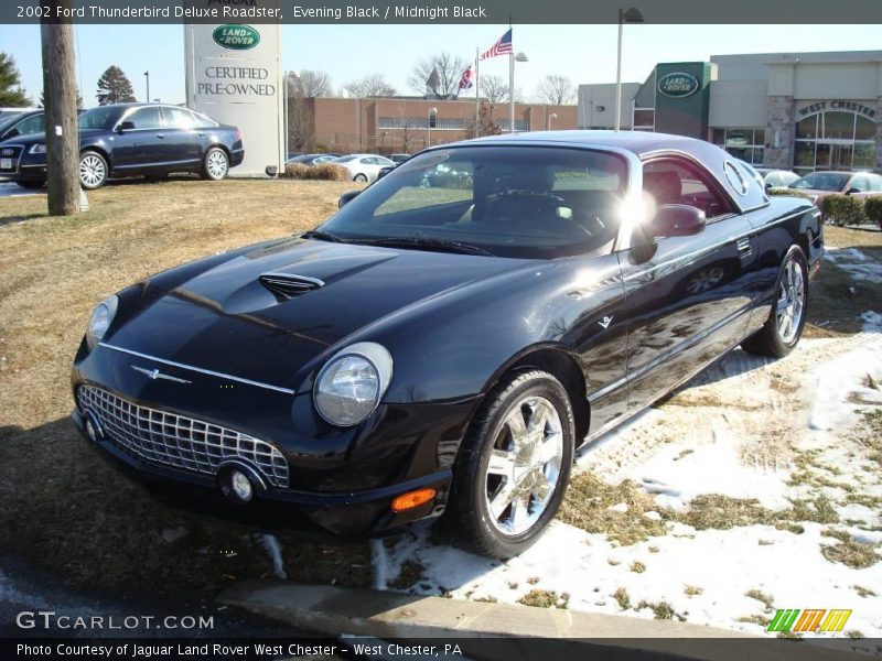 Evening Black / Midnight Black 2002 Ford Thunderbird Deluxe Roadster