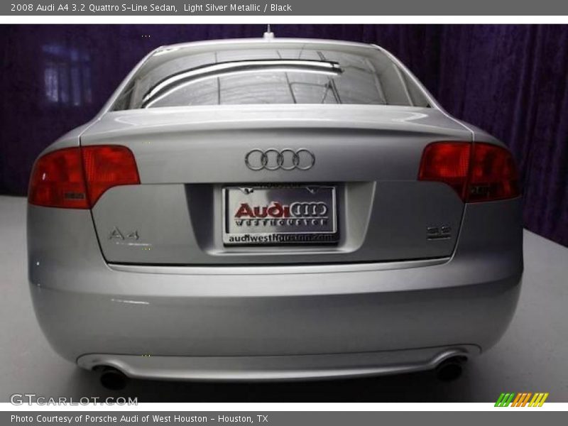 Light Silver Metallic / Black 2008 Audi A4 3.2 Quattro S-Line Sedan