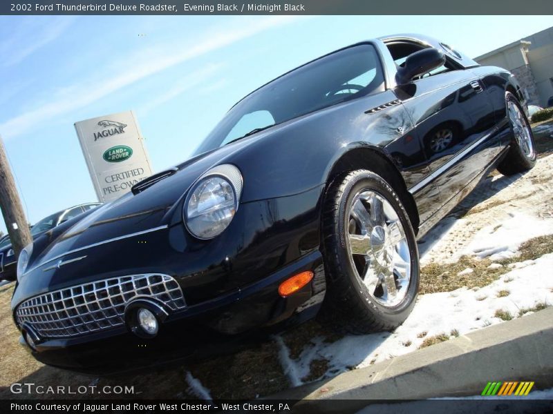 Evening Black / Midnight Black 2002 Ford Thunderbird Deluxe Roadster