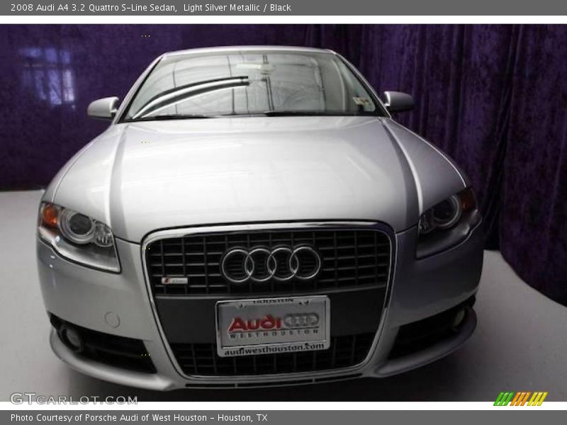Light Silver Metallic / Black 2008 Audi A4 3.2 Quattro S-Line Sedan