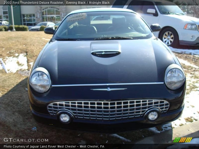 Evening Black / Midnight Black 2002 Ford Thunderbird Deluxe Roadster