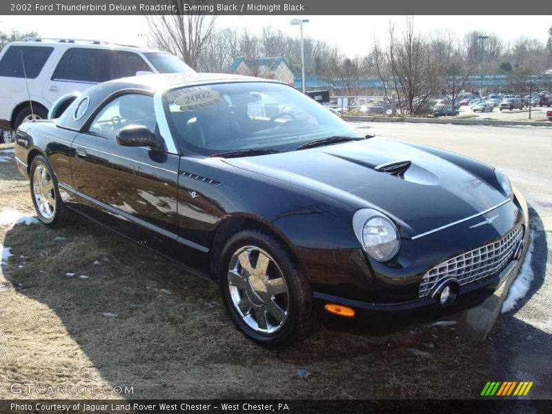 Evening Black / Midnight Black 2002 Ford Thunderbird Deluxe Roadster