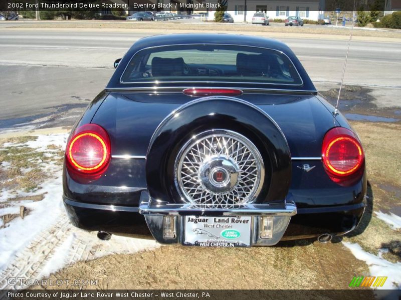 Evening Black / Midnight Black 2002 Ford Thunderbird Deluxe Roadster