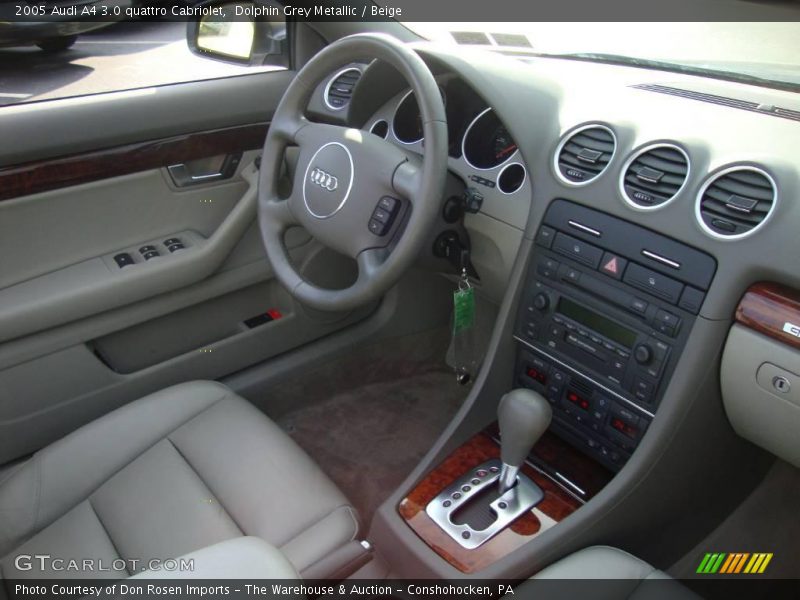Dolphin Grey Metallic / Beige 2005 Audi A4 3.0 quattro Cabriolet