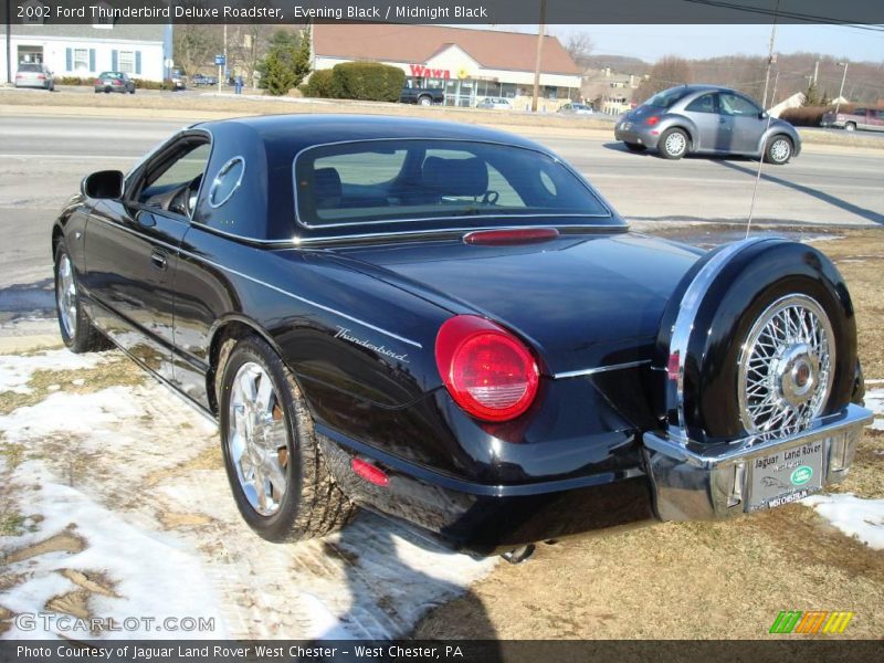 Evening Black / Midnight Black 2002 Ford Thunderbird Deluxe Roadster