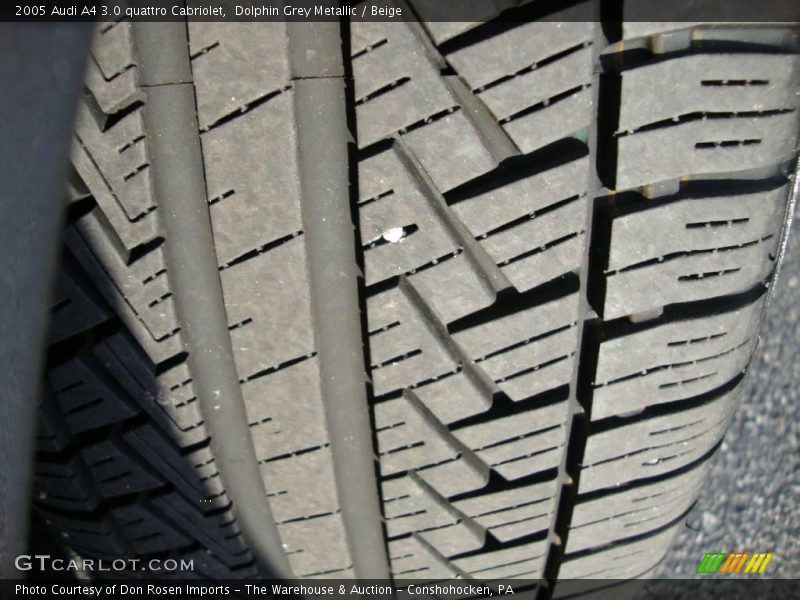 Dolphin Grey Metallic / Beige 2005 Audi A4 3.0 quattro Cabriolet