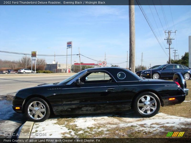 Evening Black / Midnight Black 2002 Ford Thunderbird Deluxe Roadster