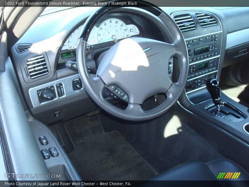 Evening Black / Midnight Black 2002 Ford Thunderbird Deluxe Roadster