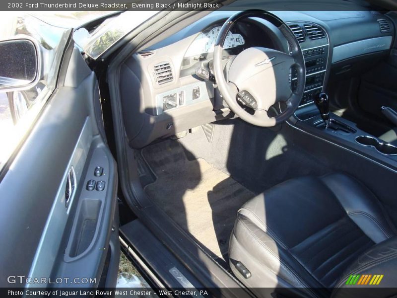 Evening Black / Midnight Black 2002 Ford Thunderbird Deluxe Roadster
