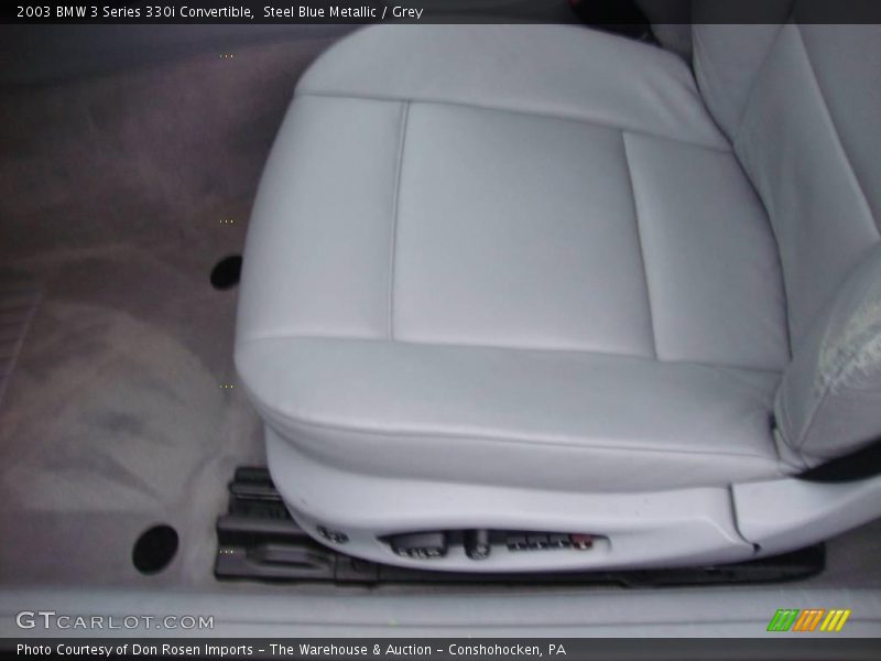 Steel Blue Metallic / Grey 2003 BMW 3 Series 330i Convertible