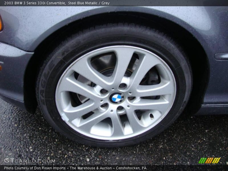Steel Blue Metallic / Grey 2003 BMW 3 Series 330i Convertible