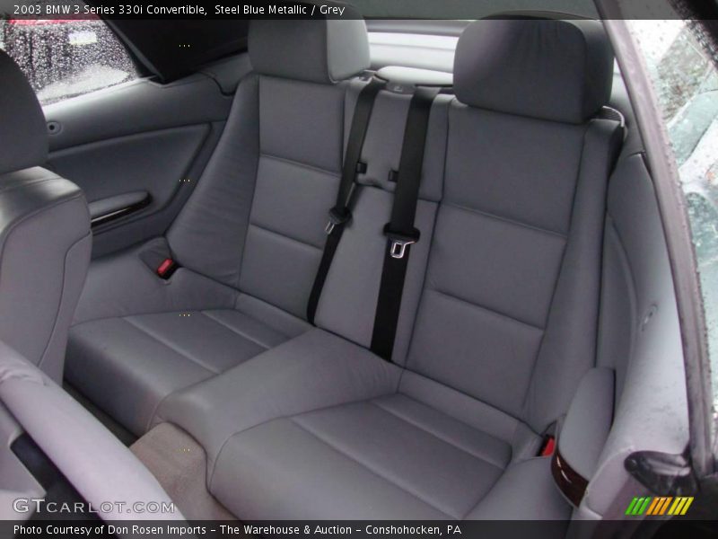 Steel Blue Metallic / Grey 2003 BMW 3 Series 330i Convertible