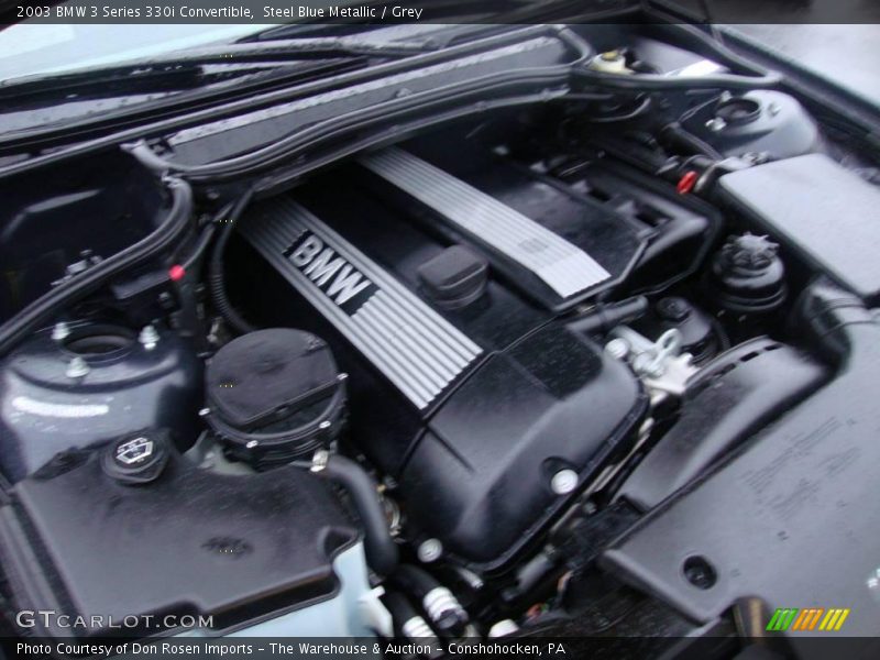 Steel Blue Metallic / Grey 2003 BMW 3 Series 330i Convertible