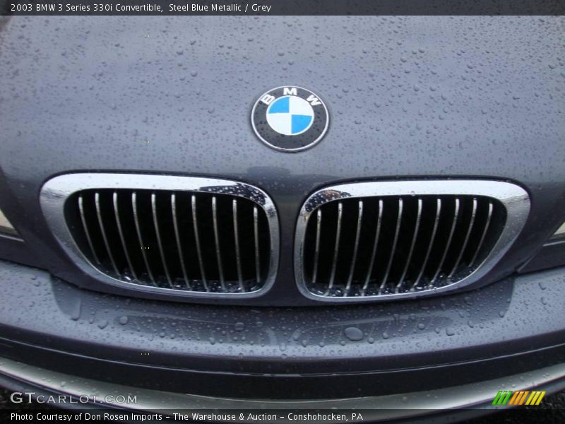 Steel Blue Metallic / Grey 2003 BMW 3 Series 330i Convertible