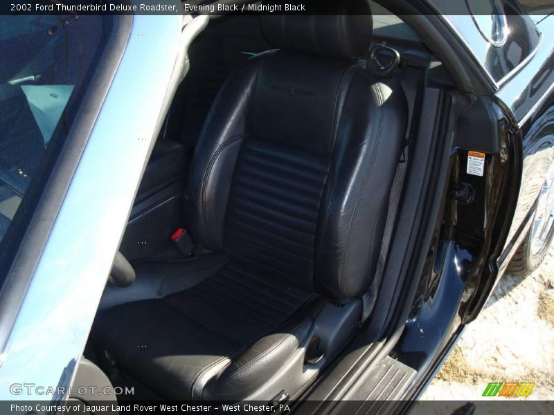Evening Black / Midnight Black 2002 Ford Thunderbird Deluxe Roadster