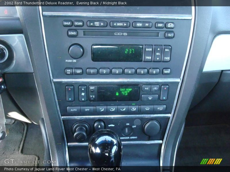 Evening Black / Midnight Black 2002 Ford Thunderbird Deluxe Roadster