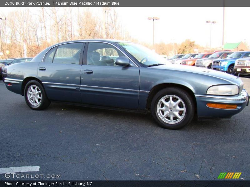 Titanium Blue Metallic / Medium Blue 2000 Buick Park Avenue