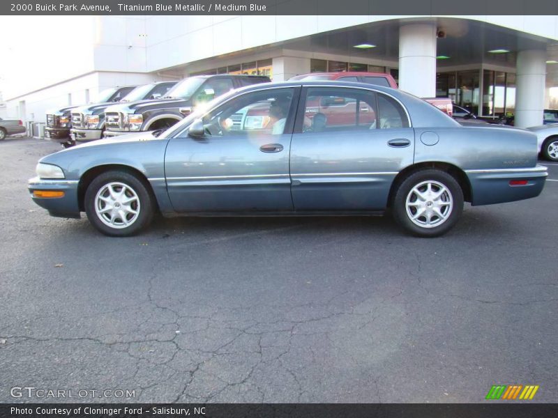 Titanium Blue Metallic / Medium Blue 2000 Buick Park Avenue