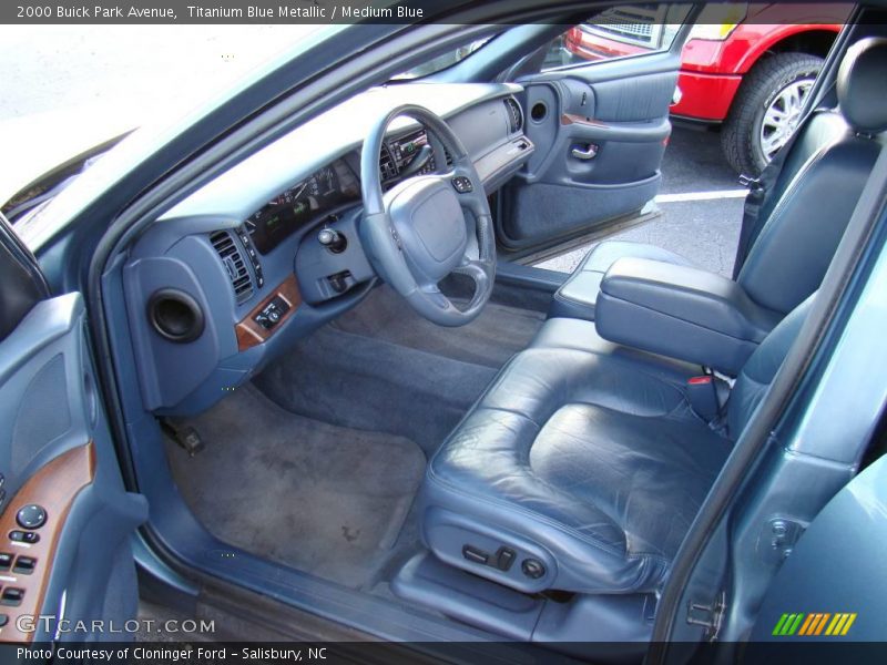 Titanium Blue Metallic / Medium Blue 2000 Buick Park Avenue