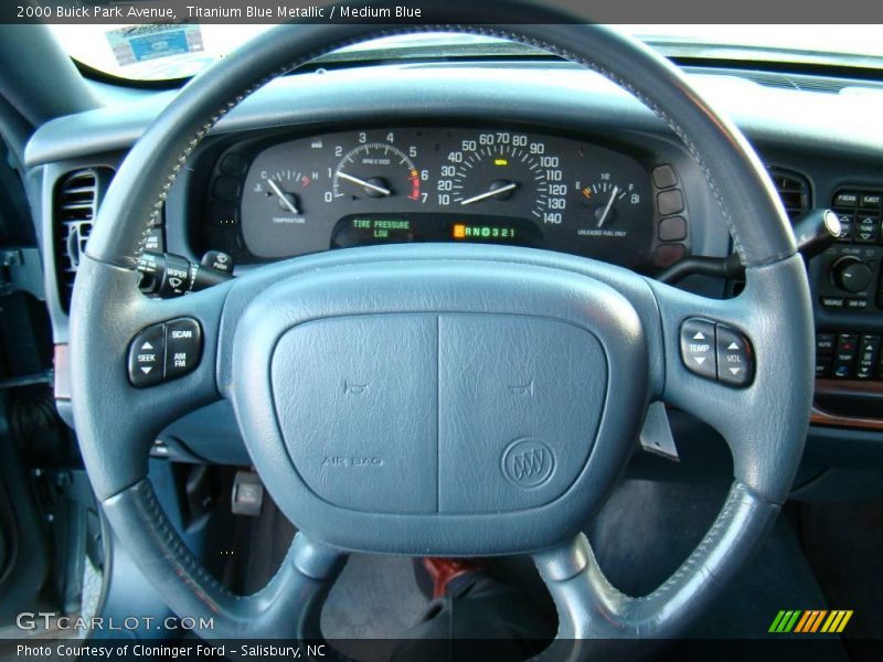 Titanium Blue Metallic / Medium Blue 2000 Buick Park Avenue