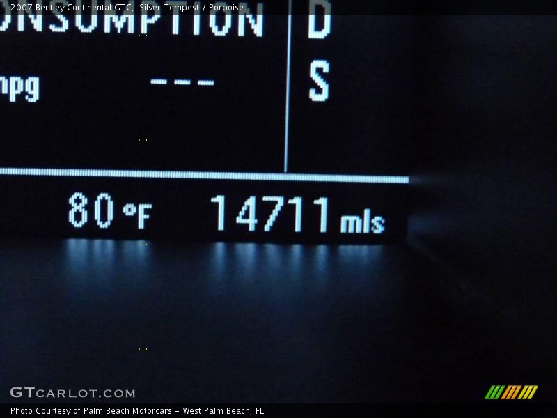Silver Tempest / Porpoise 2007 Bentley Continental GTC