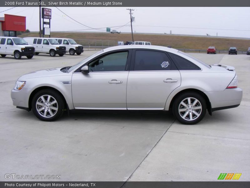 Silver Birch Metallic / Medium Light Stone 2008 Ford Taurus SEL