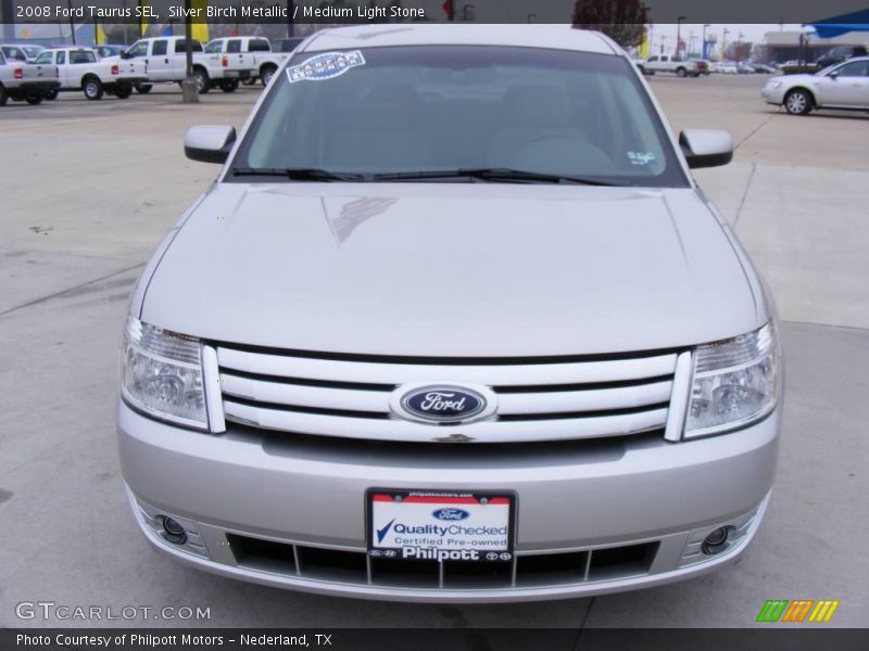 Silver Birch Metallic / Medium Light Stone 2008 Ford Taurus SEL