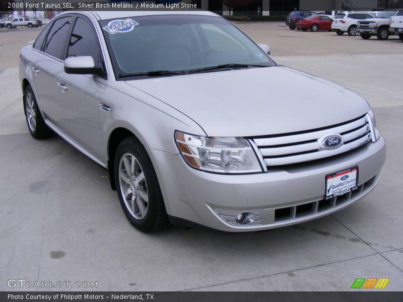 Silver Birch Metallic / Medium Light Stone 2008 Ford Taurus SEL