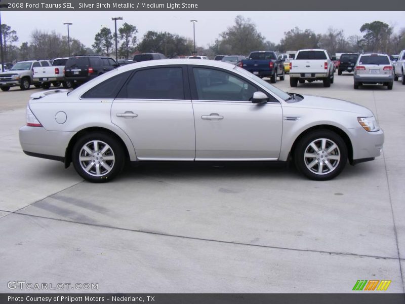 Silver Birch Metallic / Medium Light Stone 2008 Ford Taurus SEL