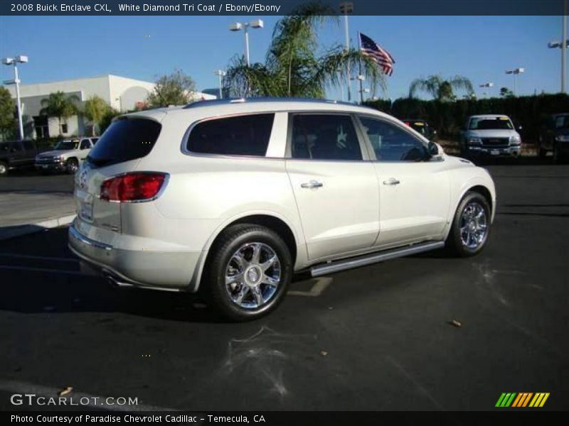 White Diamond Tri Coat / Ebony/Ebony 2008 Buick Enclave CXL