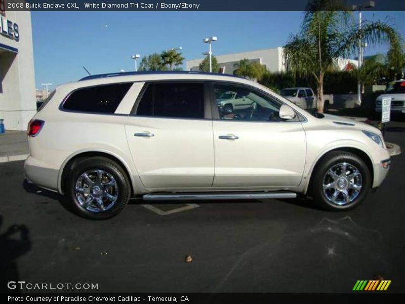 White Diamond Tri Coat / Ebony/Ebony 2008 Buick Enclave CXL