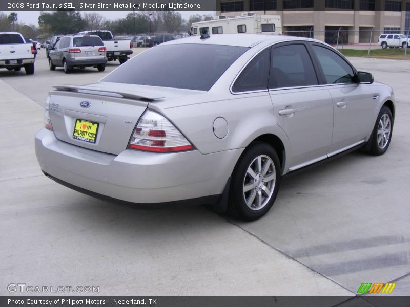 Silver Birch Metallic / Medium Light Stone 2008 Ford Taurus SEL