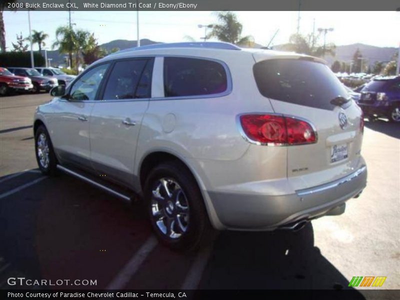 White Diamond Tri Coat / Ebony/Ebony 2008 Buick Enclave CXL