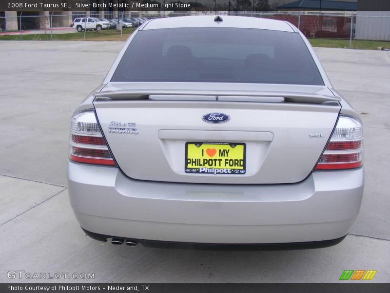 Silver Birch Metallic / Medium Light Stone 2008 Ford Taurus SEL