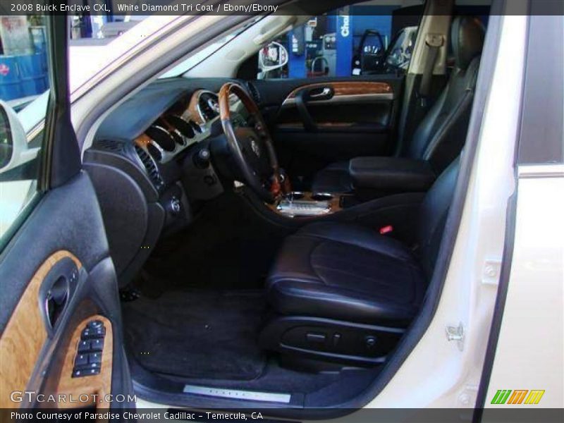 White Diamond Tri Coat / Ebony/Ebony 2008 Buick Enclave CXL
