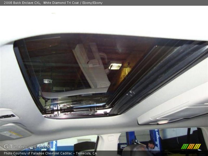 White Diamond Tri Coat / Ebony/Ebony 2008 Buick Enclave CXL